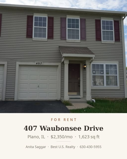 For rent - 407 Waubonsee Drive, Plano, $2,350/mo