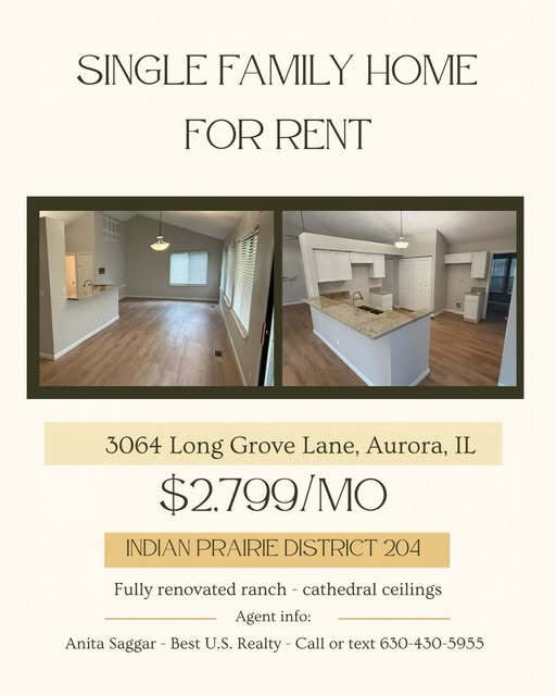 For rent - 3064 Long Grove Lane, Aurora, $2,799/mo